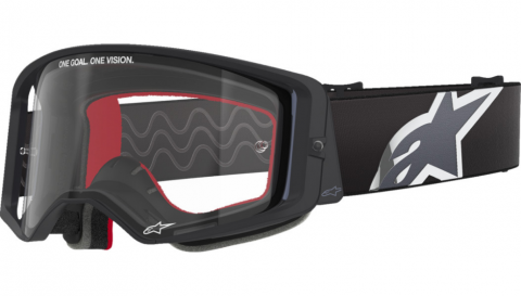 Alpinestars Supertech Goggle - Corp - Black/Grey w/Clear Lens